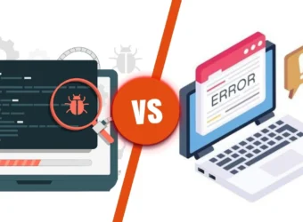 Difference between errors and bugs